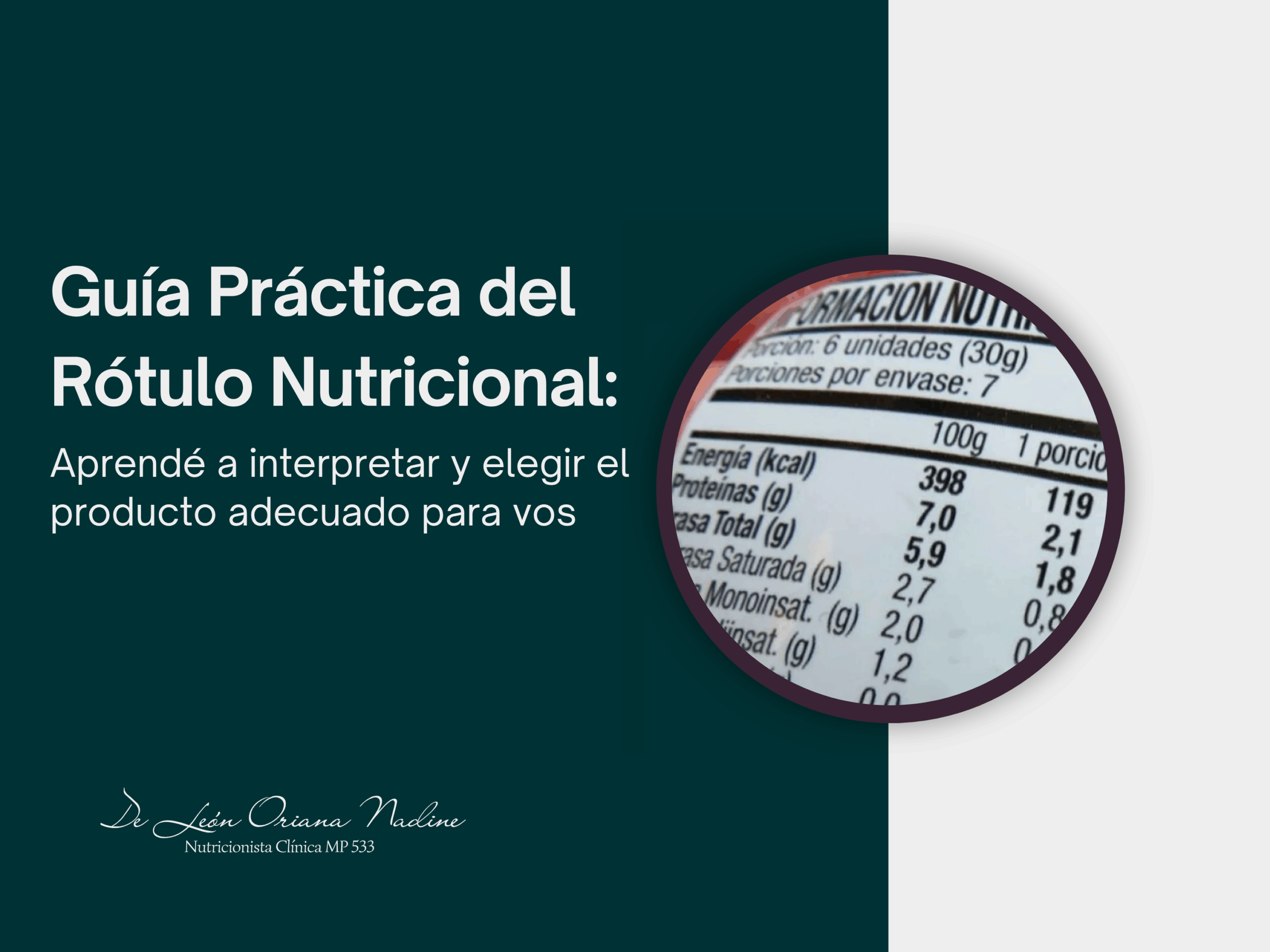 Clase de rotulado nutricional – Aprende a leer etiquetas y evitar engaños